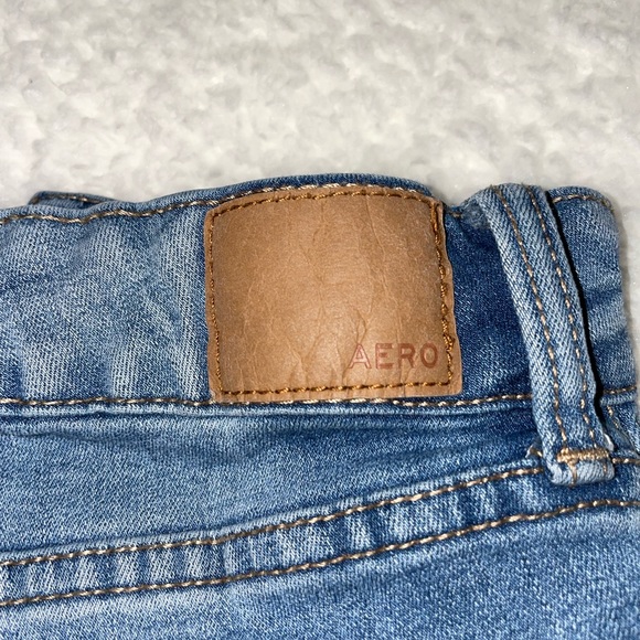 AERO Blue Ripped Jeans - Picture 4 of 5